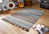 Charcoal Stripes Kelim Rug Collection Setting