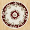 Cream Red - Royal Rug Collection Circle