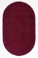 Oval Red Wool Rug