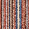 Terracotta Coloured Striped Carpet